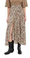 Isabel Marant Sakura Snakeskin-print A-line Maxi Skirt In Natural