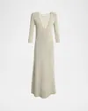 Isabel Marant Salina Fluid Tailoring Wool Dress In Neutral