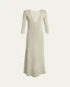 Isabel Marant Salina Fluid Tailoring Wool Dress In Sand