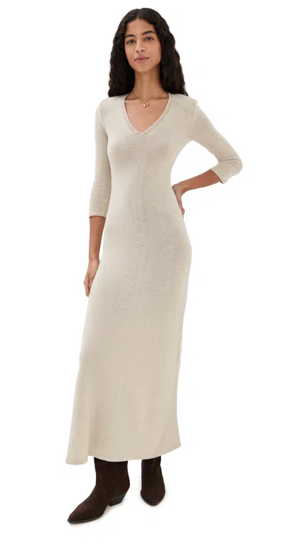 Isabel Marant Salina Maxi Dress Beige In Sand