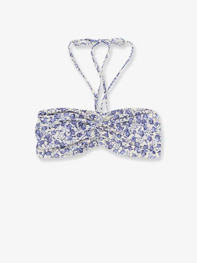 Isabel Marant Salma Bikini Top In Blue