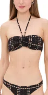 Isabel Marant Salma Bikini Top Faded Black In Faded Black