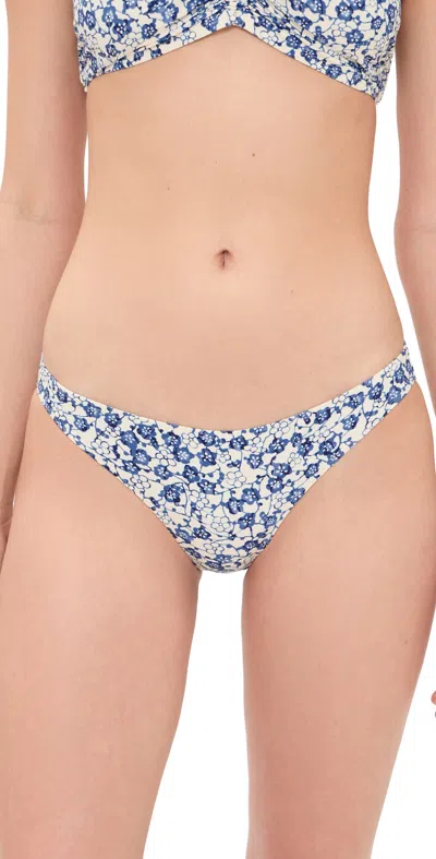 Isabel Marant Saly Floral Bikini Bottom In Blue