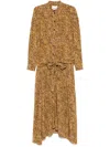 Isabel Marant Samantha Maxi Dress In Brown