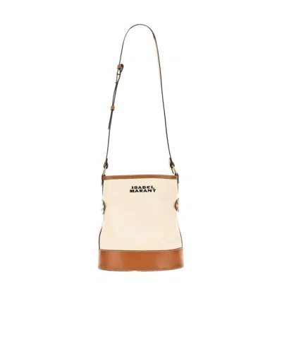 ISABEL MARANT ISABEL MARANT SAMARA LOGO EMBROIDERED SHOULDER BAG