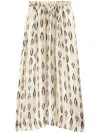 Isabel Marant Samila Printed Silk Maxi Skirt In White