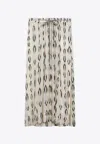 Isabel Marant Samila Printed Silk Maxi Skirt In White