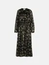 Isabel Marant 'sana' Black Silk Dress In Black