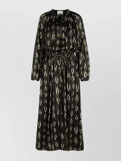 ISABEL MARANT 'SANA' SILK ROBE NOIRE