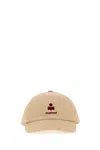 Isabel Marant Curved Brim Baseball Hat Adjustable Strap In Brown