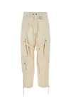 Isabel Marant Sand Cotton Eusebio Cargo Pant