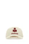 Isabel Marant Cappello Da Baseball Tyron In Cotone Sabbia Donna In White