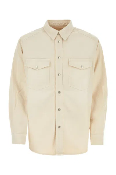 Isabel Marant Sand Denim Tailly Shirt In Neutral