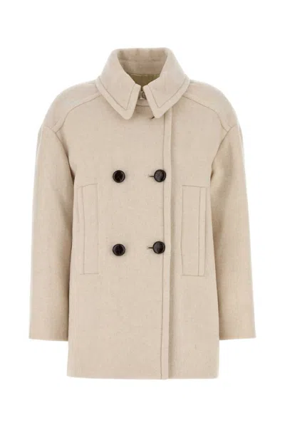 Isabel Marant Sand Wool Blend Fiby Coat
