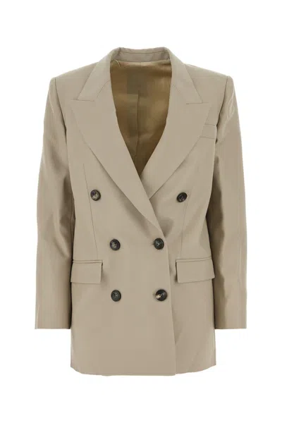 ISABEL MARANT SAND WOOL NEVIMEA BLAZER