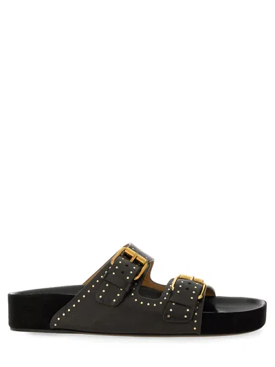 Isabel Marant Lennyo Buckle-fastened Sandals In Black