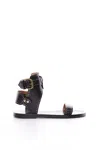 Isabel Marant Stud-embellished Leather Sandals In Schwarz