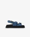Isabel Marant Madee Denim Platform Sandals In Light Blue