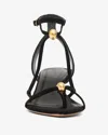 Isabel Marant 60mm Olya Sandals In Black And Gold
