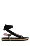 Isabel Marant Black Fabric Sandals