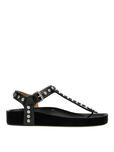 Isabel Marant Enore Sandals In Black