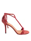 Isabel Marant Anssi 80mm Leather Sandals In Red