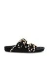 Isabel Marant Lennyo Sandals In Black