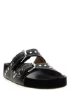 Isabel Marant Leather Sandals With All-over Stud Detail In Black