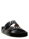Isabel Marant Leather Sandals With All-over Stud Detail In Black
