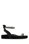 Isabel Marant Embellished Strap Mellan Sandals In Black