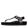 Isabel Marant Woman Thong Sandal Black Size 11 Bovine Leather, Lambskin In Nero Scuri