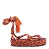 Isabel Marant Orange Rope Erol Sandals In Orange