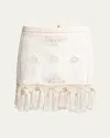 Isabel Marant Sandra Cotton Mini Skirt In White