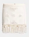 Isabel Marant Sandra Cotton Mini Skirt In White
