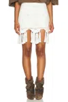 Isabel Marant Sandra Cotton Mini Skirt In White