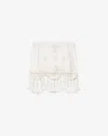 Isabel Marant Sandra Cotton Mini Skirt In White