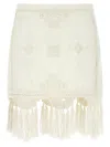 Isabel Marant Sandra Cotton Mini Skirt In White