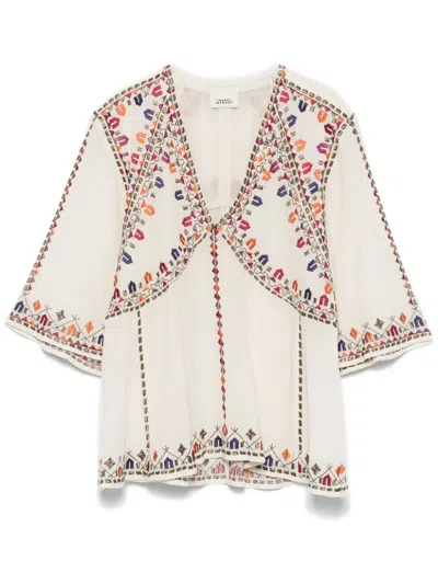 Isabel Marant Santia Blouse In White