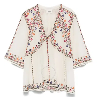 ISABEL MARANT ISABEL MARANT SANTIA COTTON BLEND BLOUSE