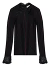 Isabel Marant Sarah Lace-trim Top In Black