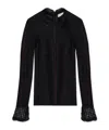 Isabel Marant Sarah Lace-trim Top In Black