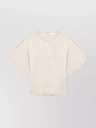 Isabel Marant Mc Karlita Pearl Beige Top In White