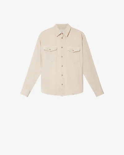 Isabel Marant Saul Flap-pocket Shirt In Neutral