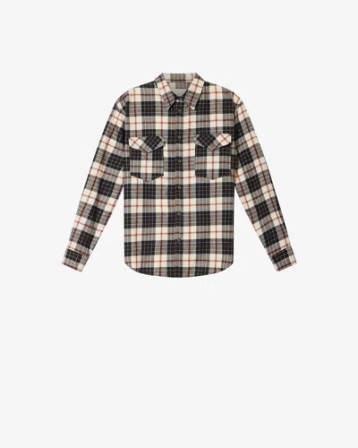 Isabel Marant Saul Check-pattern Shirt In Black