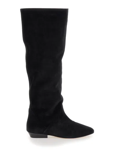 Isabel Marant Chic Leather Ankle Boot For Women In Black