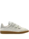 Isabel Marant Beth Mixed Leather Triple-grip Sneakers In Neutral