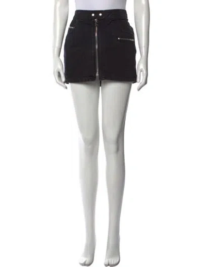 Pre-owned Isabel Marant Scalloped Accent Mini Skirt In Black