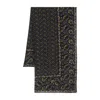 Isabel Marant Luana Abstract-print Scarf In Black/yellow