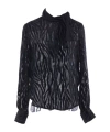 Isabel Marant Scarf Detail Long Sleeve Top In Black
