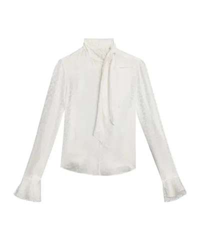 ISABEL MARANT ISABEL MARANT SCARF DETAIL LONG-SLEEVE TOP